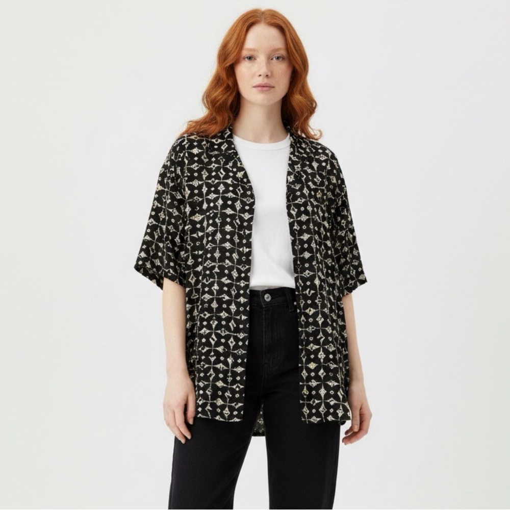 LuLaRoe Mustard, Purple & Black Bianka Kimono Ladies Small Size 3